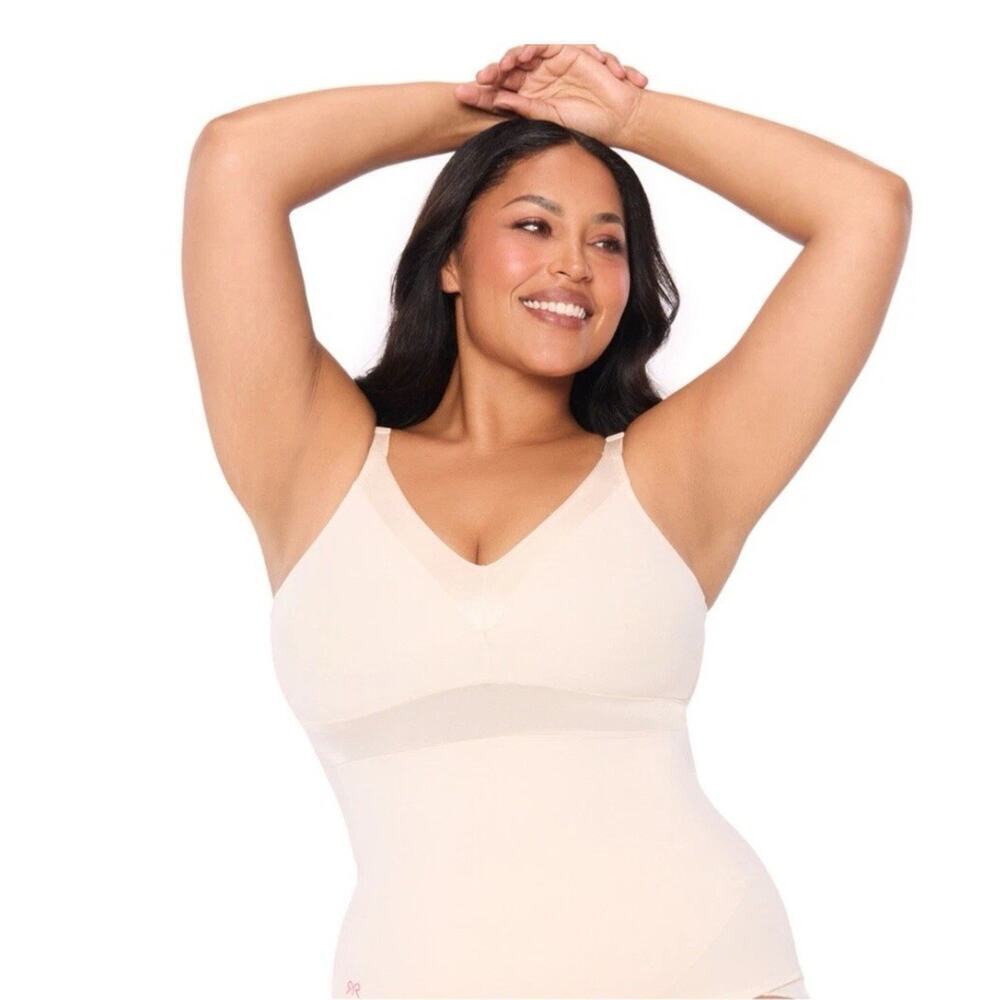 Ruby Ribbon new Athena Cami #3061 Size 46 Cream Nude